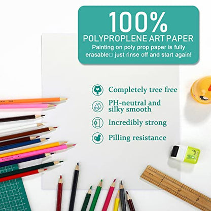 TecUnite 9 x 12 Inch 60 Sheets Watercolor Paper Pad Bulk - size: 9 x 12 inch
