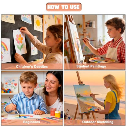 Watercolor Paint Set, Portable Travel Palette for Painting and Sketching
