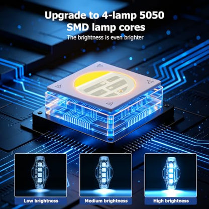 6PCS Wireless LED Strobe Lights High Bright Anti Collision Warning Light - size: 6-in-1