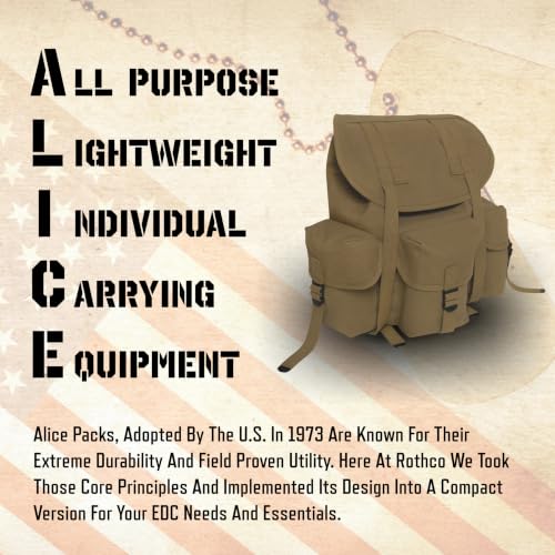 Rothco Heavyweight Mini ALICE Pack - color: Earth Brown