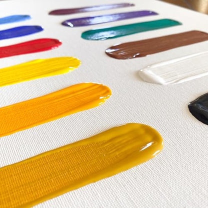milo Acrylic Paint Set, 12 Primary Colors, 8 oz Bottles, Semi-Gloss - style: Primary Set 12 x 8 oz