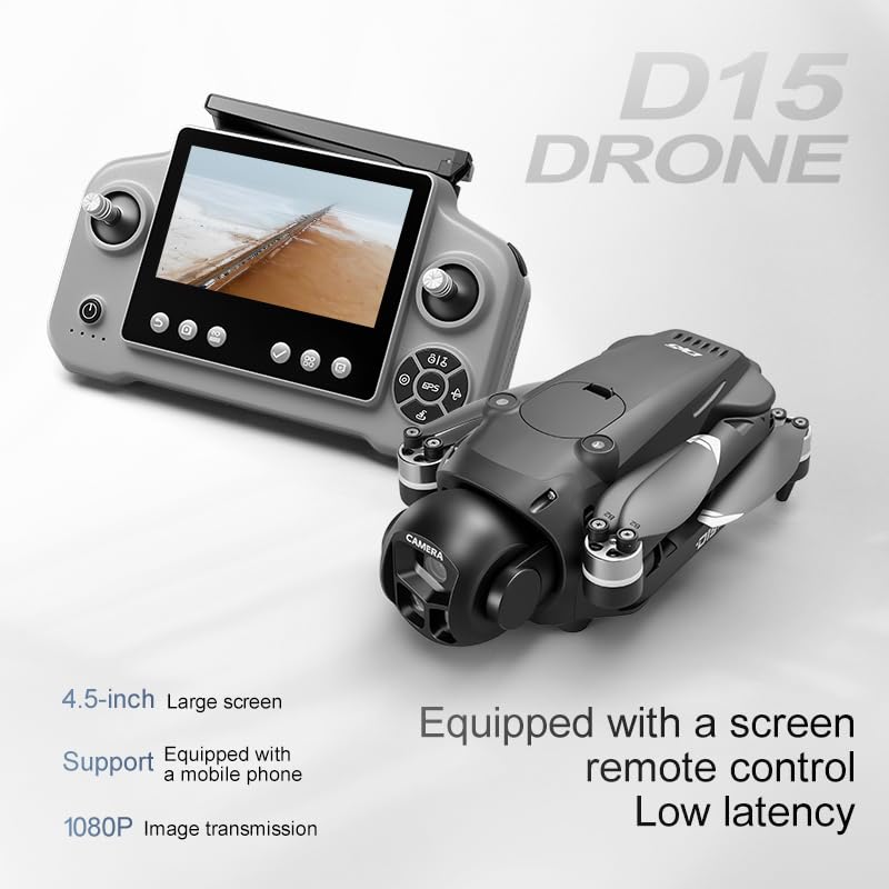 FPV Drone with 4K HD Camera, Obstacle Avoidance, One-Key Payload Drop Delivery Function, FPV Drone with Screen on Controller, Foldable RC Quadcopter with Auto Return, 20 Mins Flight Time, Ideal for Outdoor Shooting Camping Fishing Gift Delivery, Quadcopte