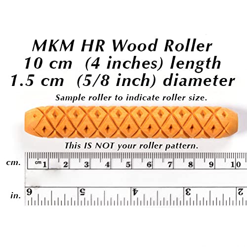 MKM Pottery Tools Wood Hand Rollers for Clay (HR-33 Skulls) - size: HR-33 Skulls