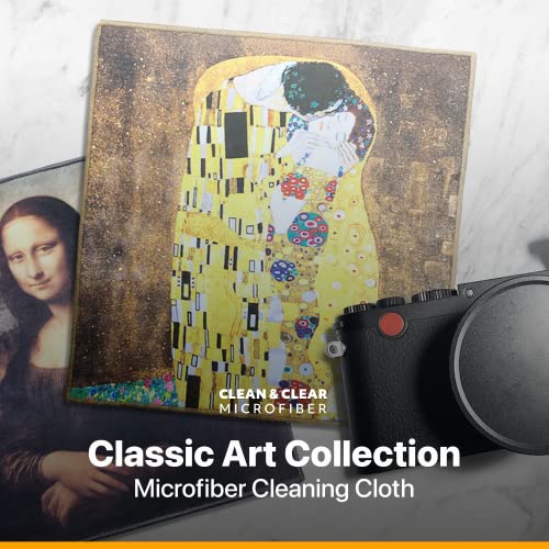 Extra Large [25 Pack] Classic Art Collection 2, Microfiber Cleaning Cloth - Ultra Premium Quality Microfiber Cloth(Best for Camera Lens, Glasses, Screens, and All Lens.) - color: Classic Art Collection 2, size: 25 Count(Pack of 5)