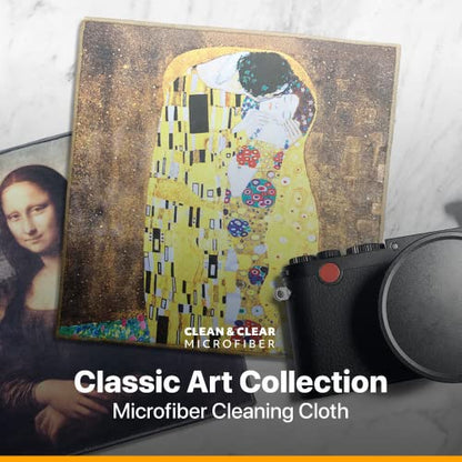 Extra Large [25 Pack] Classic Art Collection 2, Microfiber Cleaning Cloth - Ultra Premium Quality Microfiber Cloth(Best for Camera Lens, Glasses, Screens, and All Lens.) - color: Classic Art Collection 2, size: 25 Count(Pack of 5)
