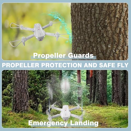 KGF Kids Drone with Camera,1080P HD Mini Drone for Beginners Kids & Adults - color: Blue