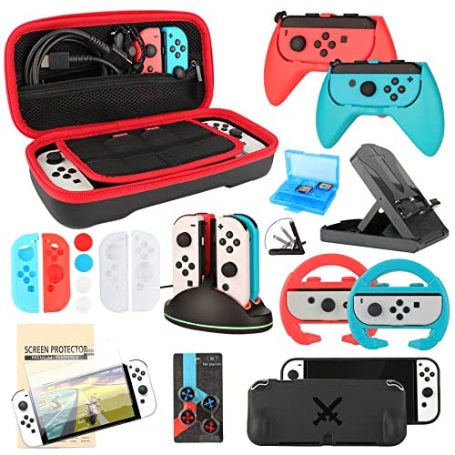 RTop 23 in 1 Accessories Bundle for Nintendo Switch OLED Model - color: Switch OLED Kit