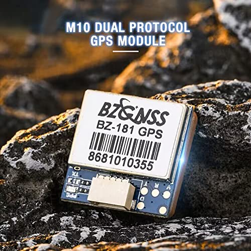 BZGNSS BZ-121 FPV GPS Module - Dual Protocol M10 Drone GPS for RC FPV Drone Racing Fixed-Wing Long-Range Flight Compatible with F405 F722 Flight Controller by Speedybee