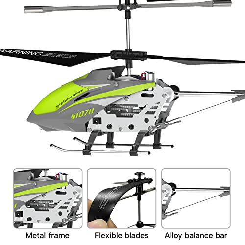 Remote Control Helicopter SYMA S107H Mini RC Helicopter with Gyro Green - color: Green