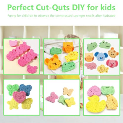 Cellulose Sponges, Large Size 4" x 6" x 1" - Heavy Duty Scrub Kitchen Sponge, Clean Tough Messes Without Scratching Kitchen Cleaning Pads, Pop Up Eco DIY (6 Pack), Green - color: Green