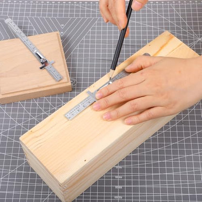 6 Pc Pocket Ruler with Detachable Clip,Precision Pocket Ruler 6 Inch 15 cm