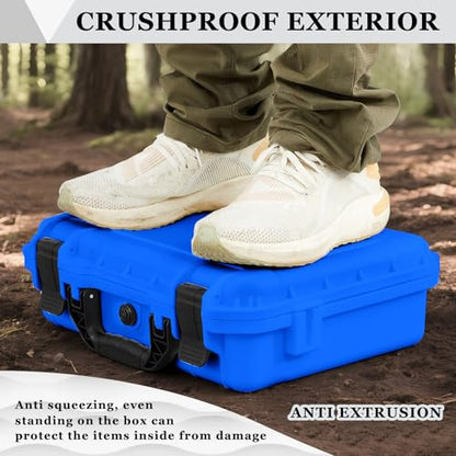 Relaxweex 16.3 x 12.4 x 6.5 Inch Hard Case, Grid Shell, Blue - color: Blue, size: 16.3 x 12.4 x 6.5 Inch, style: Grid Shell