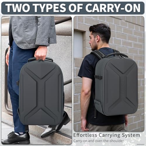 TORIBIO Large Hardshell Camera Backpack DSLR/SLR/Mirrorless Photography Bag - color: Grey