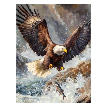 XTCIXAL Diamond Art Kits for Adults, Eagle Diamond Painting, 12x16 Inch - color: 14-Eagle