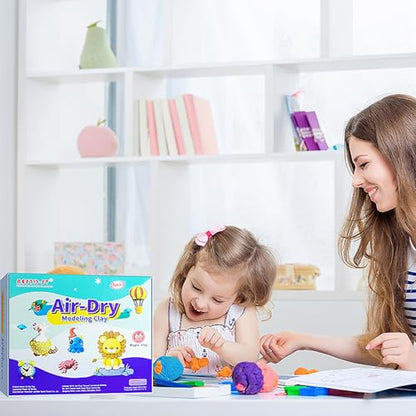 Aestd-ST Air Dry Clay 66 Colors, Modeling Clay for Kids, DIY Magic Clay
