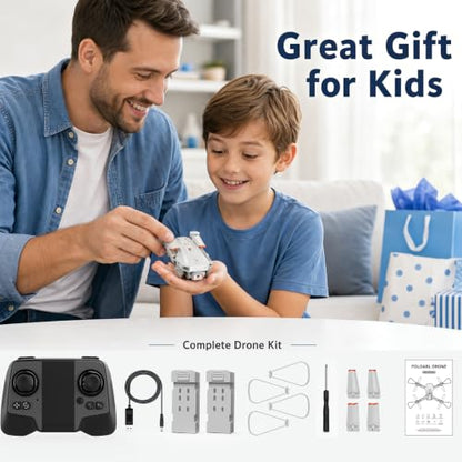 KGF Kids Drone with Camera,1080P HD Mini Drone for Beginners Kids & Adults - color: Blue