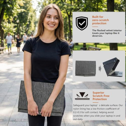 Foldable Laptop Sun Shade & Privacy Shield Hood 14" 15" 16" Working Outside