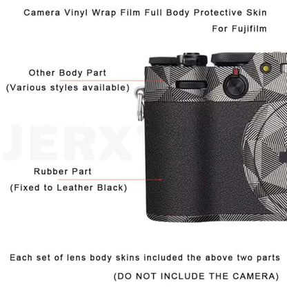 Camera Skin Wrap Anti-Scratch Sticker Coat Vinly Protective Film Body Protector Decals Cover for Fujifilm X100VI X100 VI(Circuit Titanium) - color: Circuit Titanium