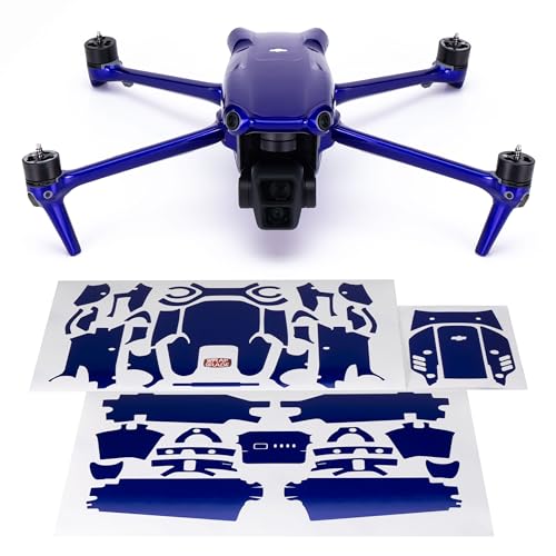 WRAPGRADE Skin Stickers Compatible with DJI Air 3 | Full Wrap (Stratosphere Blue) - color: Stratosphere Blue