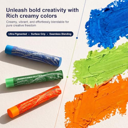 rubens 36 Colors Soft Oil Pastels, Creamy & Easy Blending - color: 36 Colors