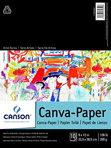 Foundation Series Canva-Paper Pad, 9"X12" (100510841) - size: 9" x 12"