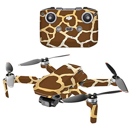 MIGHTY SKINS Compatible with DJI Mini 2 Portable Drone - Giraffe | Protective, Durable, and Unique Vinyl Decal wrap Cover | Easy to Apply, Remove, and Change Styles | Made in the USA - color: Giraffe