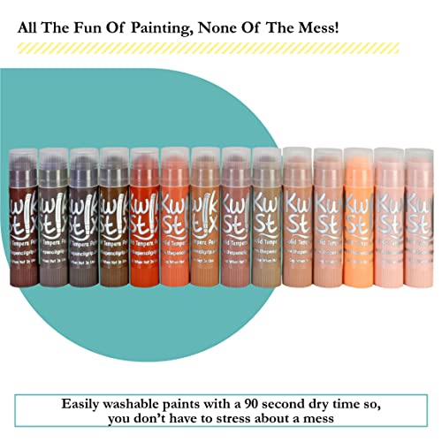 Kwik Stix Solid Paint Pens, Assorted Skin Tones, Pack of 14