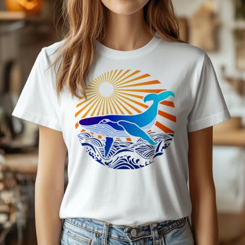 Ocean Whale DIY Painting Stencils for Wall Home Decor - style: Whale