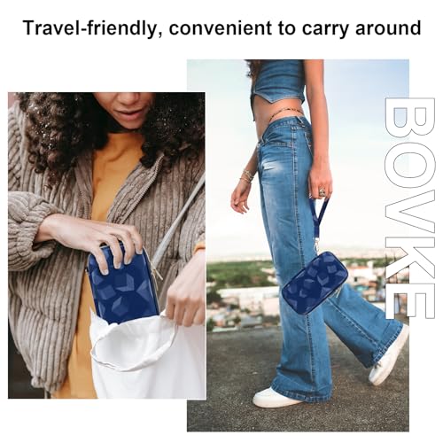 BOVKE Case for Roku Voice Remote/Roku Voice Remote Pro 2nd Ed, Blue Cube - color: Blue Cube