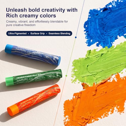 rubens 24 Colors Soft Oil Pastels, Creamy & Easy Blending - color: 24 Colors