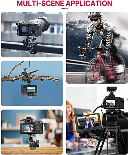 ULANZI Super Clamp Camera Clamp Mount Monitor 360° Ballhead MagicArm Double - size: Phone Mount Kit