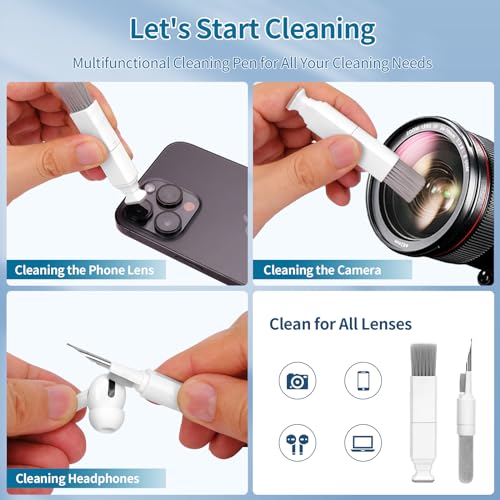 Keyboard Cleaner, Multi-Function Cleaning Kit for MacBook, Laptop, Computer - color: Bright White