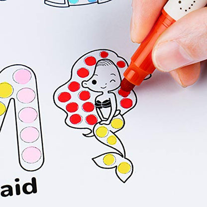 NiArt 12 Dual Tip Dot Markers, Quick-Dry for Art Journaling, 0.5mm-3mm
