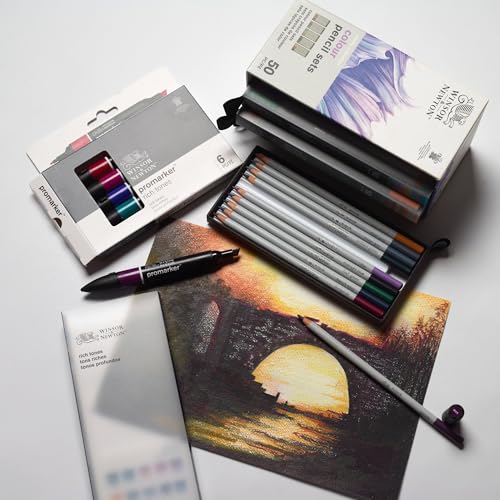 Winsor & Newton Studio Collection Colour Pencil Set, 50 Piece
