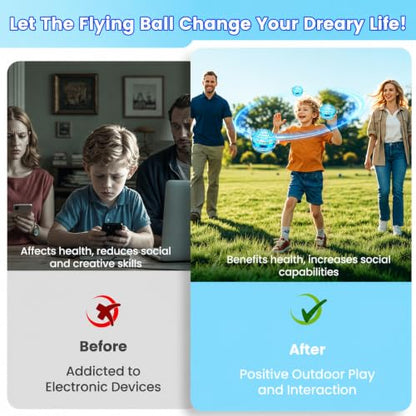 Flying Orb Ball Toy, 2026 Upgrade Hand Controlled Hover Ball - color: Light Blue, size: 1 Pack