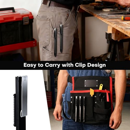Pro Precision Detail Craft Knife - 3 Utility Knives and 30 Titanium Blades