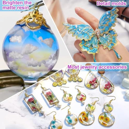 LET'S RESIN UV Resin, 300g Hard Resin Kit for Craft, Casting, Silicone Mold - size: 300g