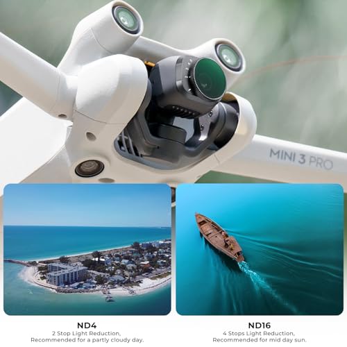 K&F CONCEPT Variable ND2-32 (1-5 Stop) ND Filter for DJI Mini 3 Pro - style: ND2-32
