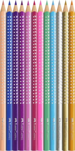 Faber-Castell Sparkle Colour Pencils - Tin of 12