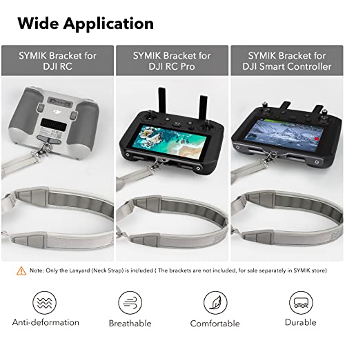 SYMIK Remote Controller Lanyard for DJI FPV/Avata/2, Phantom 4/3, Inspire FPV Remote Controller 3/2, Adjustable Neck Strap Lanyard for DJI Avata 2 Accessories Shoulder Strap w/Comfortable EVA Padding