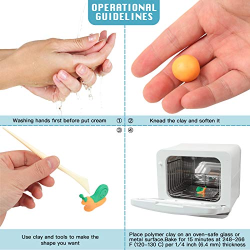 Aestd-ST Polymer Clay Kit 50 Colors, Oven Bake Modeling Clay for Kids - color: 50 Colors A