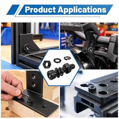 960Pcs M3 Hex Socket Bolts & Nut Kit 12.9 Steel for 3D Printer RC Car - size: G12.9 M3 960PCS