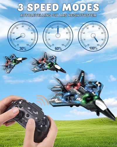 JoyRapt Drones for Kids Foam RC Plane, Remote Control Airplane - color: 2 Batteries