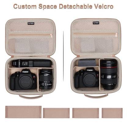 Small Camera Case Bag for Canon EOS Rebel T7/R50//R100 DSLR Camera Beige - color: Beige, size: Small
