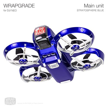 WRAPGRADE Skin Sticker Compatible with DJI NEO Full Wrap (Stratosphere Blue) - color: Stratosphere Blue