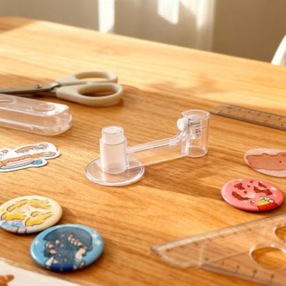 Special Circle Cutter for Badge Making with Blade Safety Storage Column，Circle Cutter,Circle Paper Cutter，Button Maker Round Circular Cutter 2.8" to 5.5"Cut Length