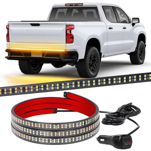 XRIDONSEN 48 inch 288 LED Tailgate Strobe Lights Amber Emergency Lights - color: Amber
