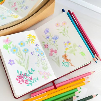 5.7x4.1in Hardcover Blank Sketchbook for Drawing 180gsm 96Pages,Wine Red - color: PU Cover-5.7x4.1in-Wine Red