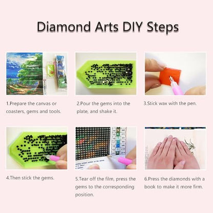Muzagroo Art Pearl Art Kits for Adults DIY Pearl Painting Kit Wall Art 4PCS - color: 20-Pearl Van Gogh
