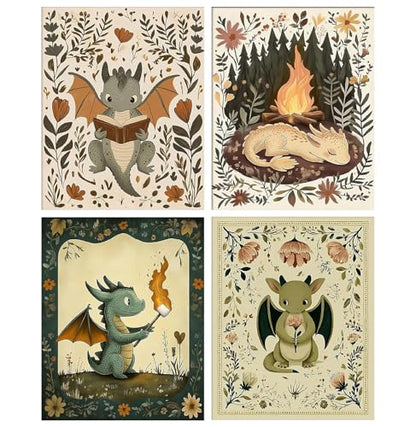 4 Pack Diamond Art Kits for Adults Funny Diamond Painting Kit for Beginner - color: DP03295